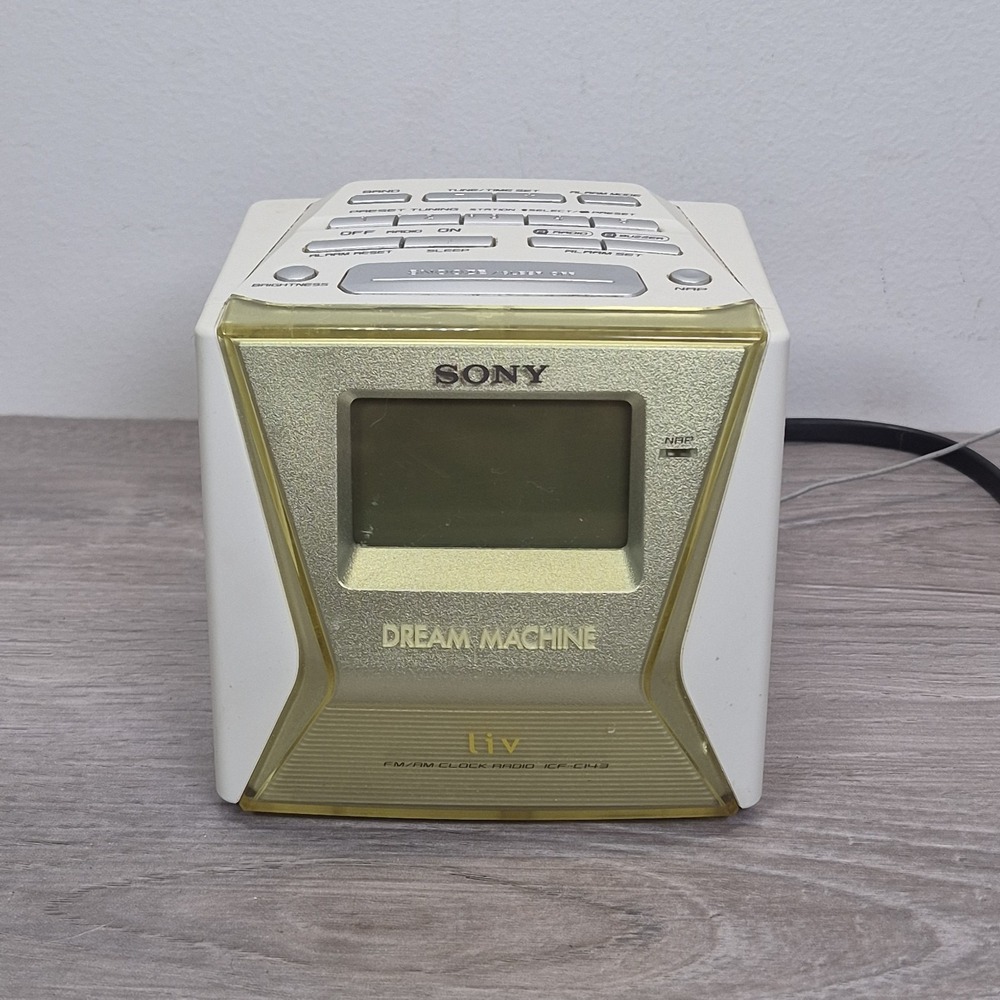 Sony Dream Machine LIV FM/AM Alarm Clock Radio ICF-C143 Works